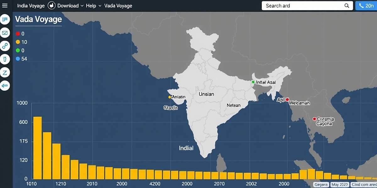 Vada Voyage Regional Popularity Vada Voyage download statistics map showing regional popularity across India